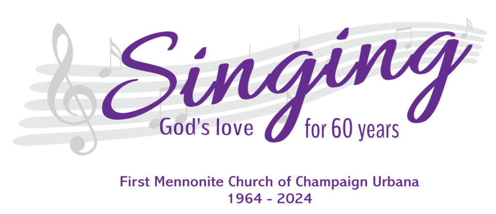 Logo for 60th anniversary: Singing God's Love for 60 Years!